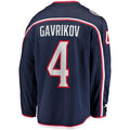 Custom #4 Blue CBJ Hockey Shirt Top