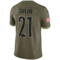 Custom #21 Olive 2022 WAS Football Shirt Top