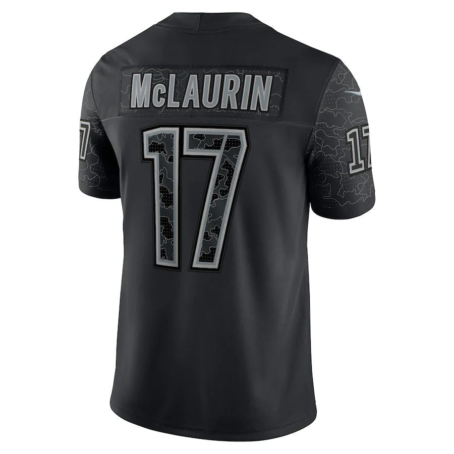 Custom #17 Black WAS Football Shirt Top