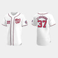 Custom #37 White 2020 WSH Baseball Shirt Top