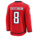 Custom #8 Red WSH Hockey Shirt Top