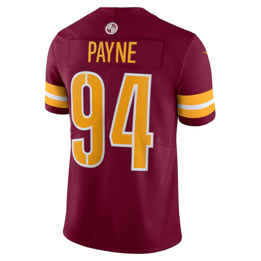 Custom #94 Burgundy WAS Football Shirt Top