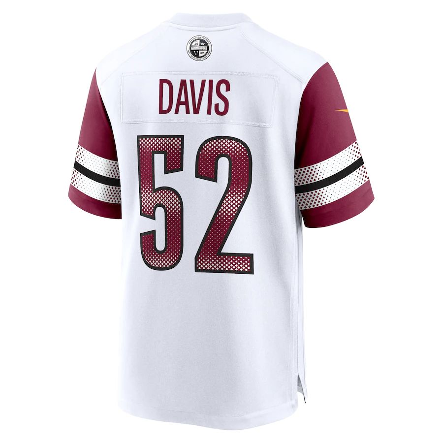 Custom #52 White WAS Football Shirt Top