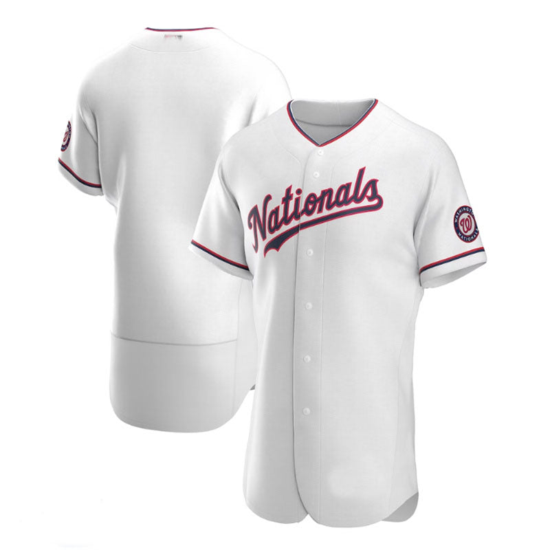 Custom White WSH Baseball Shirt Top