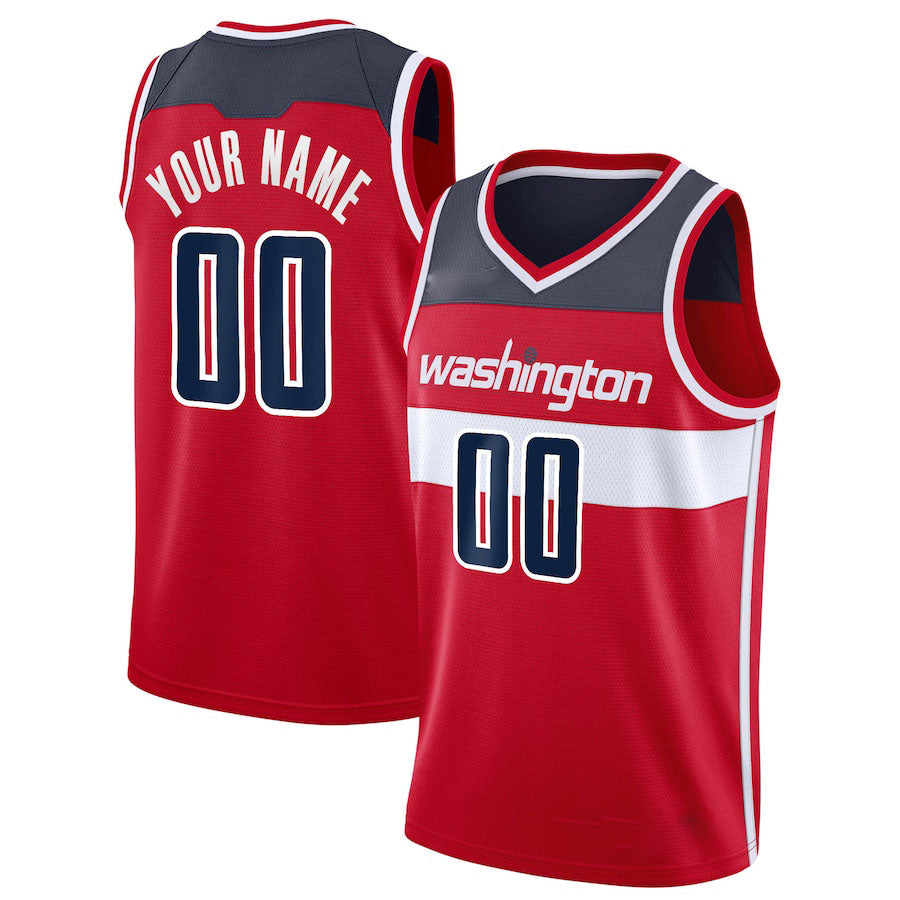Custom Red WAS Basketball Shirt Top