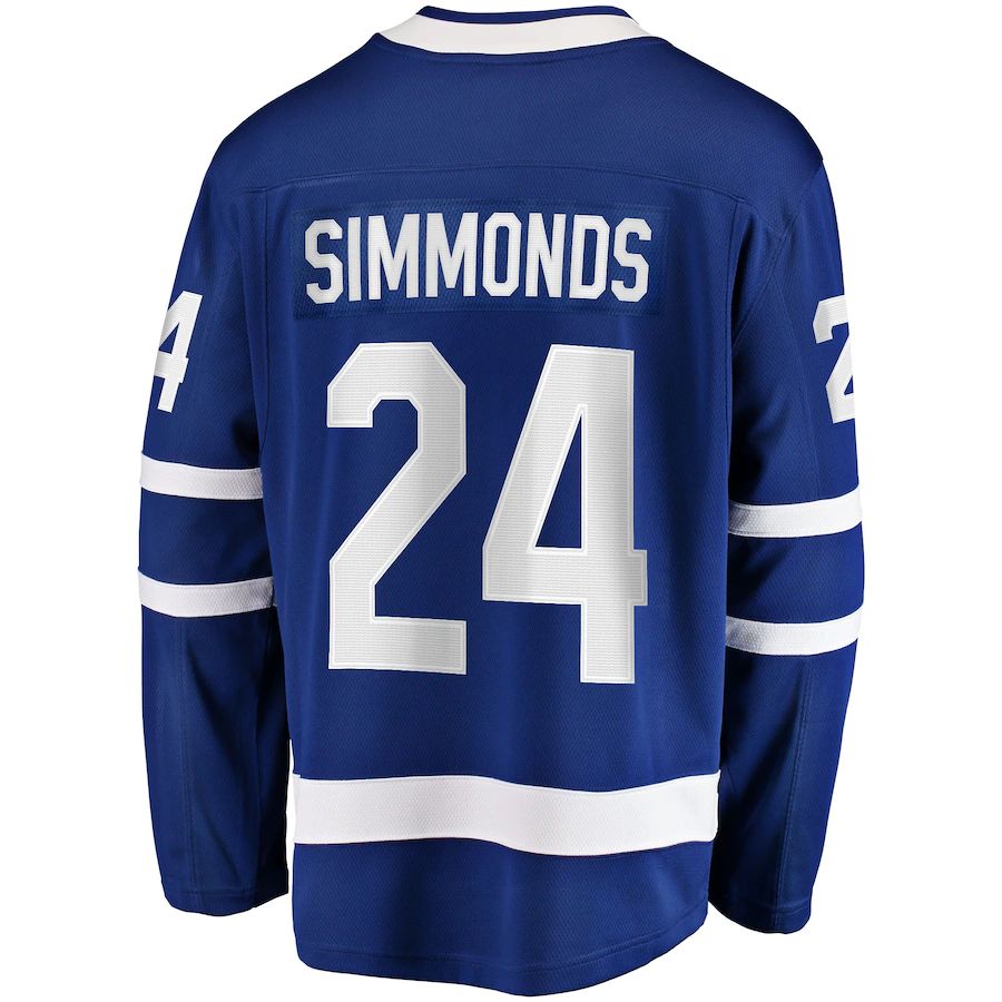 Custom #24 Blue TOR Hockey Shirt Top