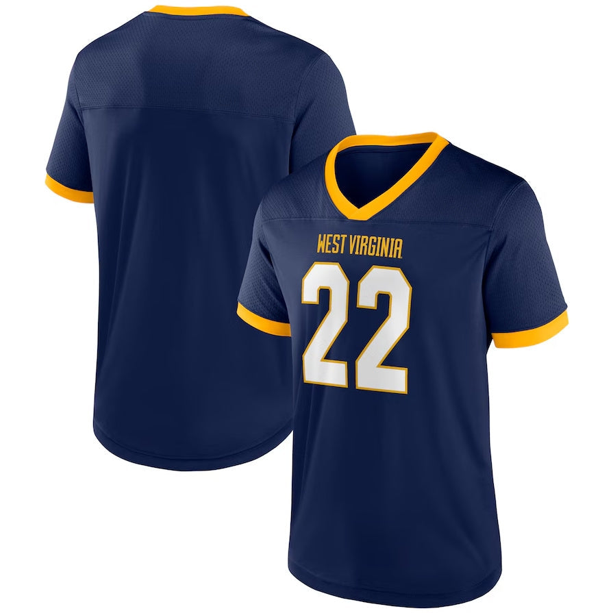 Custom Navy Football Shirt Top