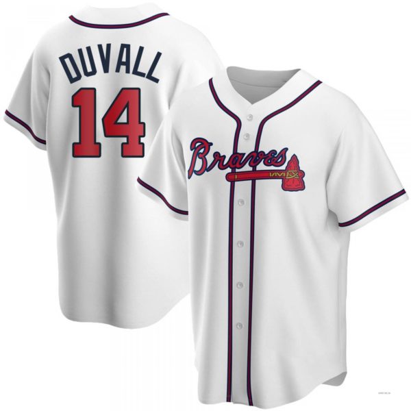 Custom #14 White ATL Baseball Shirt Top