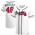 Custom #46 White ATL Baseball Shirt Top