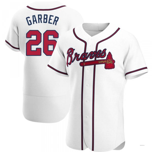 Custom #26 White ATL Baseball Shirt Top