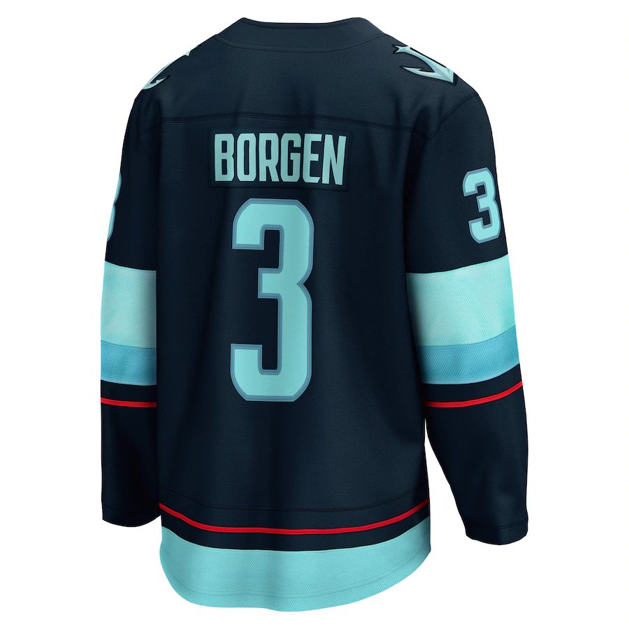 Custom #3 Blue SEA Hockey Shirt Top
