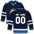 Custom Navy Hockey Shirt Top