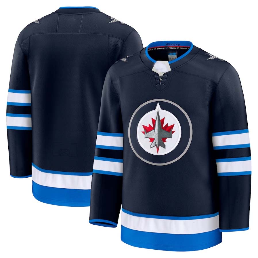 Custom Navy Hockey Shirt Top