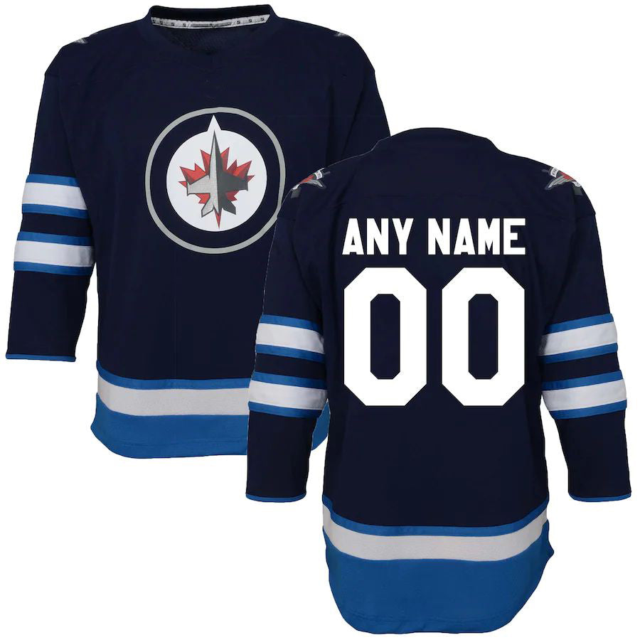 Custom Navy Hockey Shirt Top