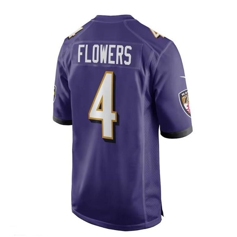 Custom #4 Purple 2023 BAL Football Shirt Top