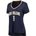 Custom #1 Navy NOP Basketball Shirt Top