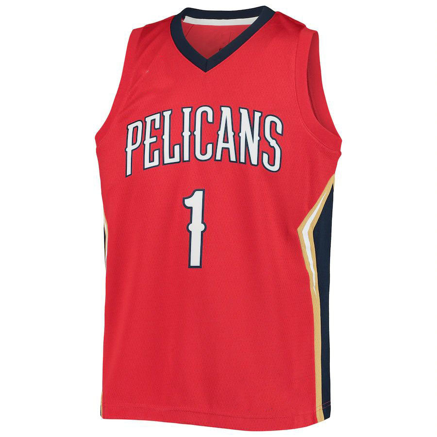 Custom #1 Red 2020 NOP Basketball Shirt Top