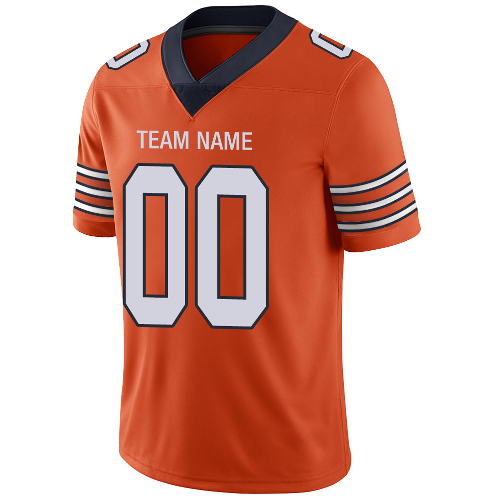 Custom Orange Football Shirt Top
