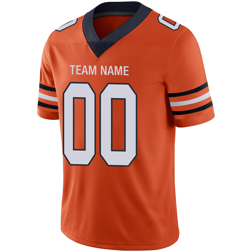 Custom Orange Football Shirt Top