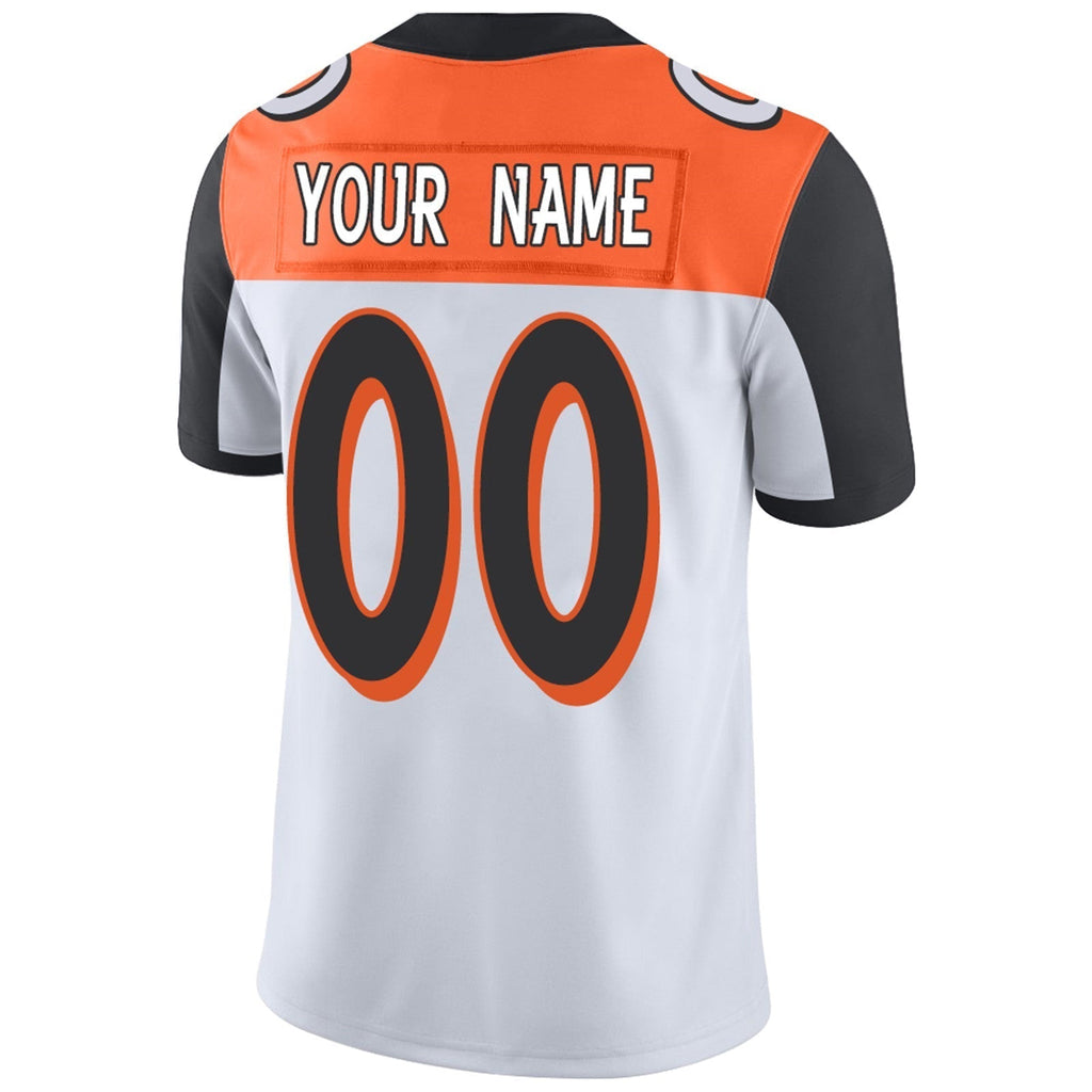 Custom Orange CIN Football Shirt Top