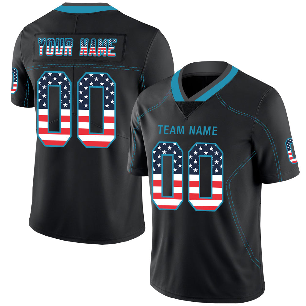 Custom Black Football Shirt Top