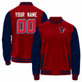 Custom Red HOU Football Shirt Top