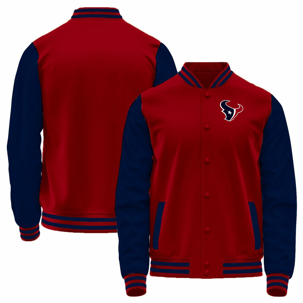 Custom Red HOU Football Shirt Top