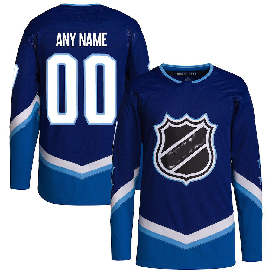 Custom Blue 2022 MIN Hockey Shirt Top
