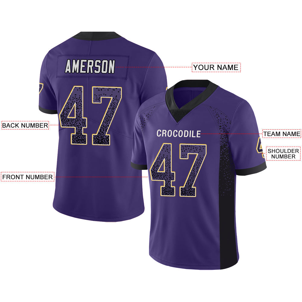 Custom Purple MIN Football Shirt Top