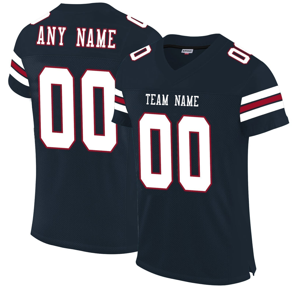 Custom Navy Football Shirt Top