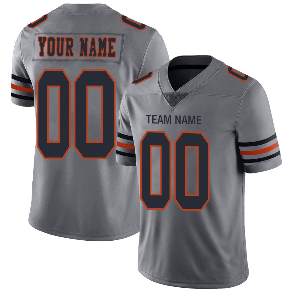 Custom Grey Football Shirt Top