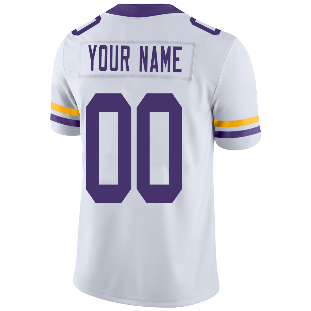 Custom White MIN Football Shirt Top
