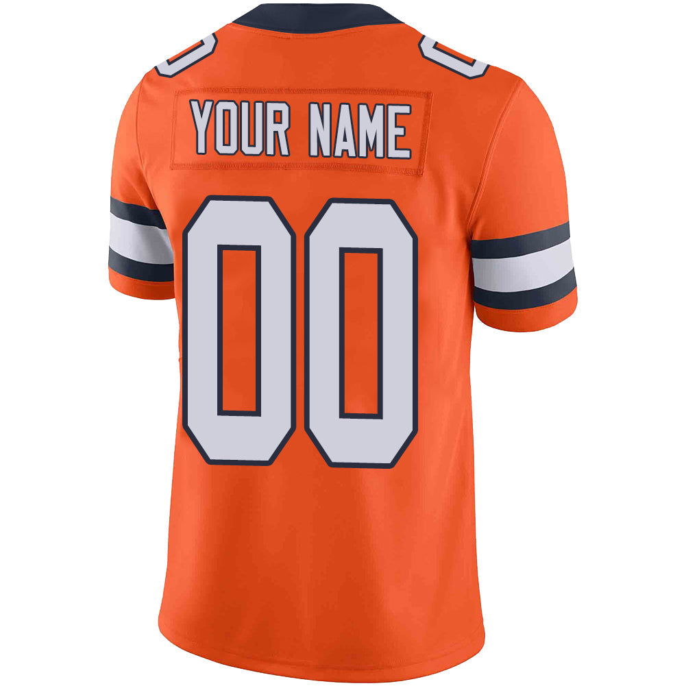 Custom Orange DEN Football Shirt Top