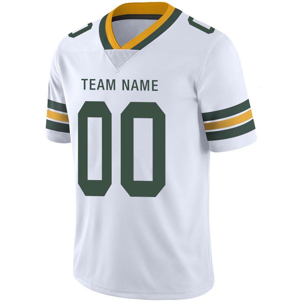 Custom White GB Football Shirt Top