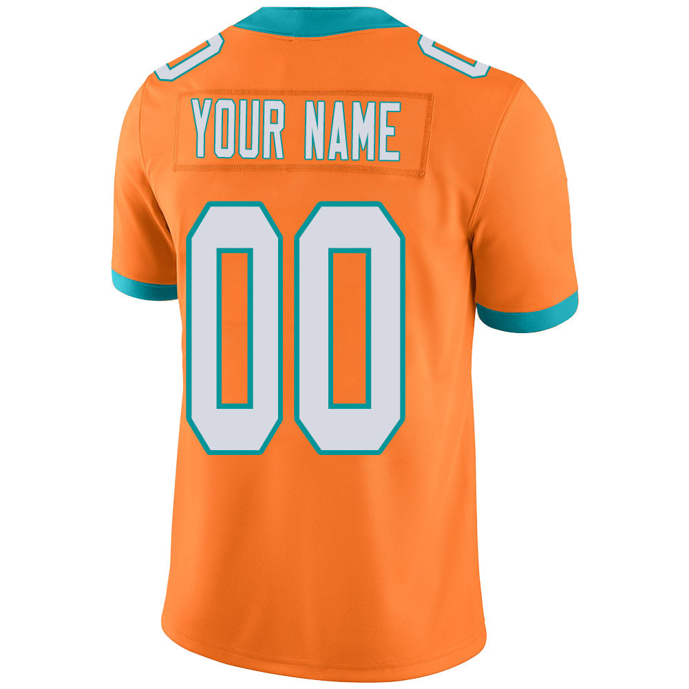 Custom Orange MIA Football Shirt Top