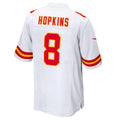 Custom #8 White KC Football Shirt Top
