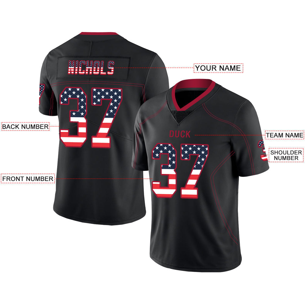 Custom Black Football Shirt Top