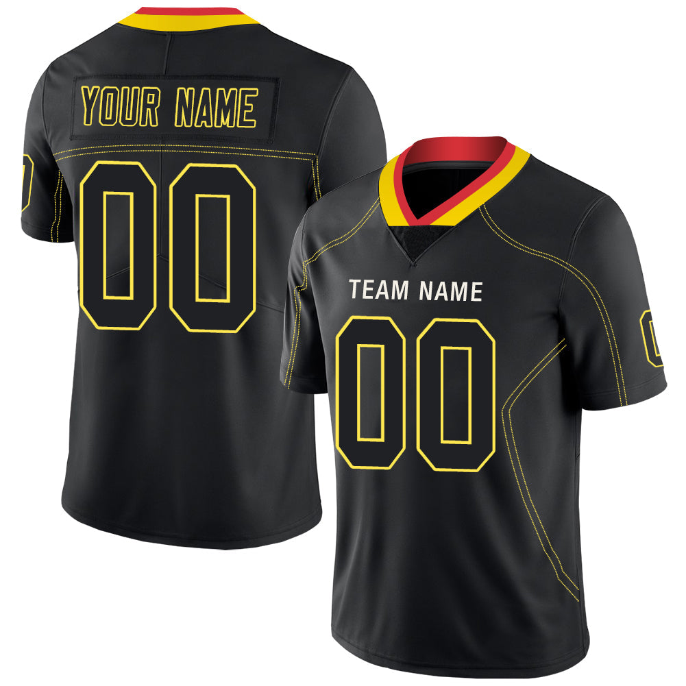 Custom Black KC Football Shirt Top