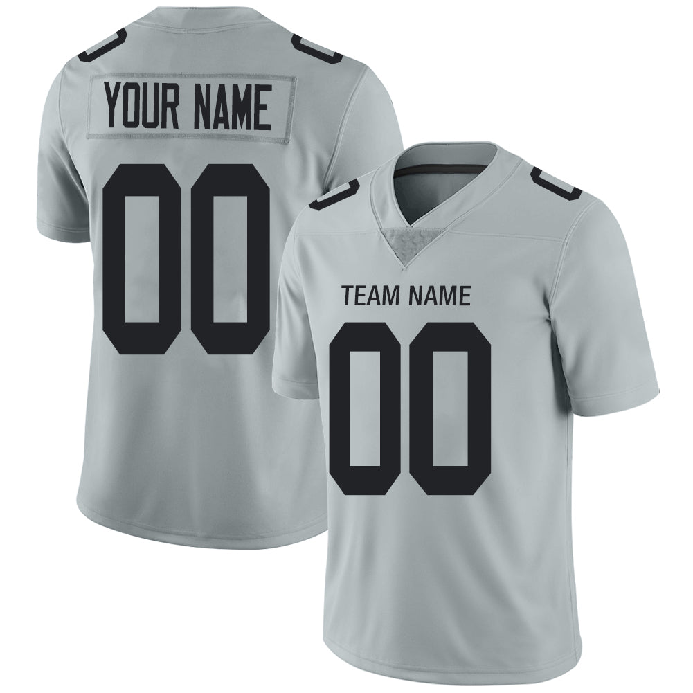 Custom Grey LV Football Shirt Top