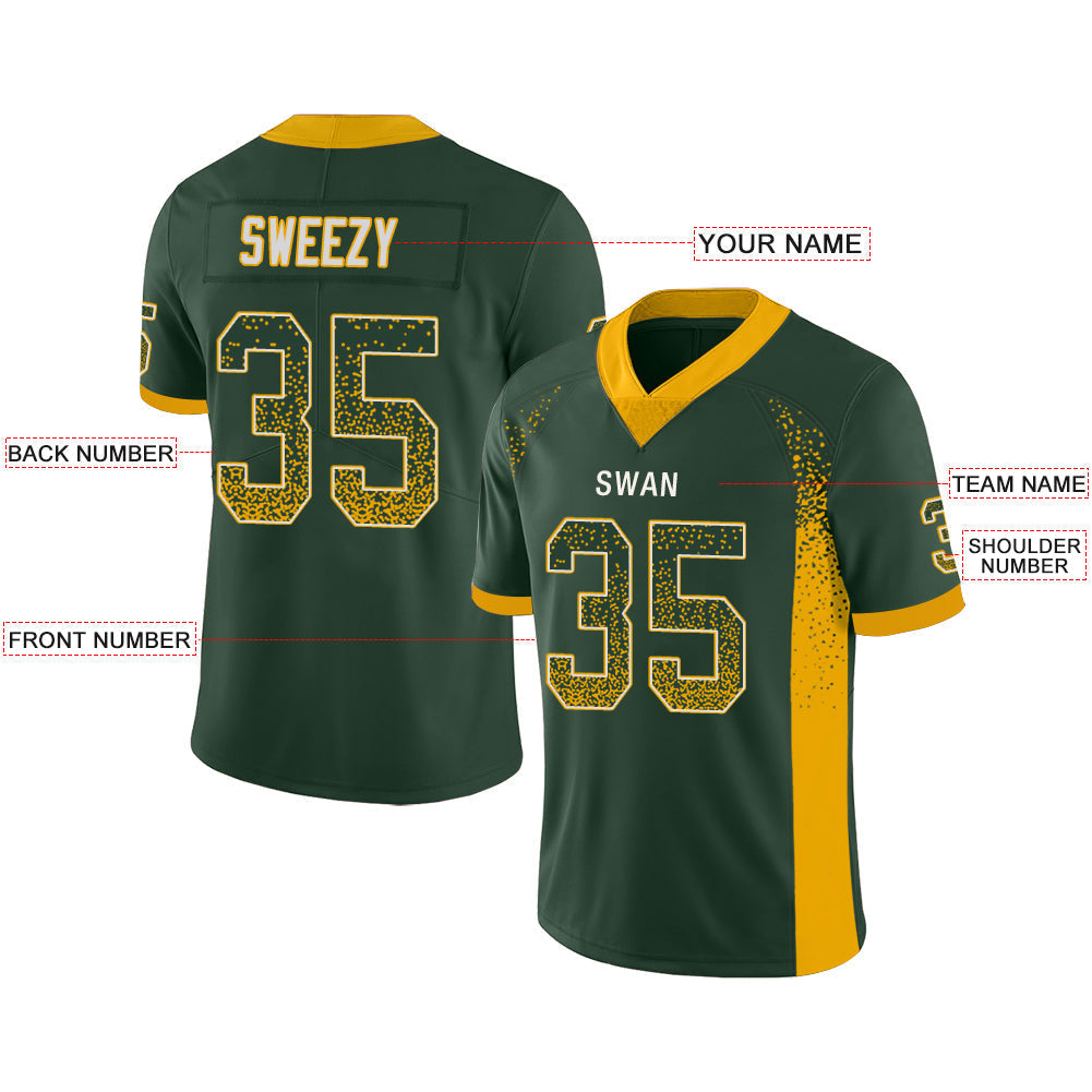 Custom Green GB Football Shirt Top