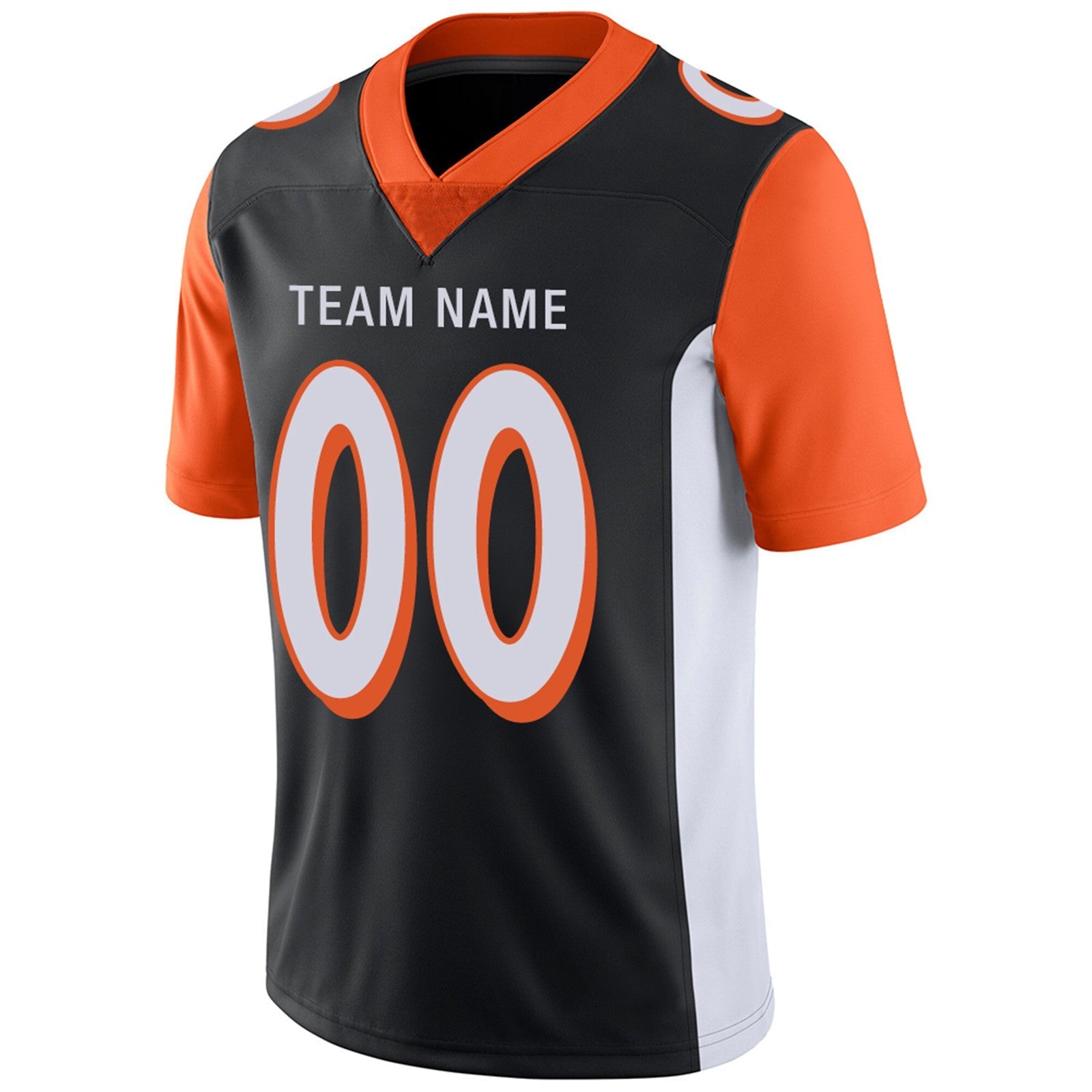 Custom Orange CIN Football Shirt Top