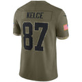 Custom #87 Olive 2022 KC Football Shirt Top