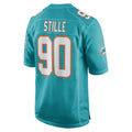 Custom #90 Aqua MIA Football Shirt Top
