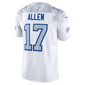 Custom #17 White 2025 BUF Football Shirt Top