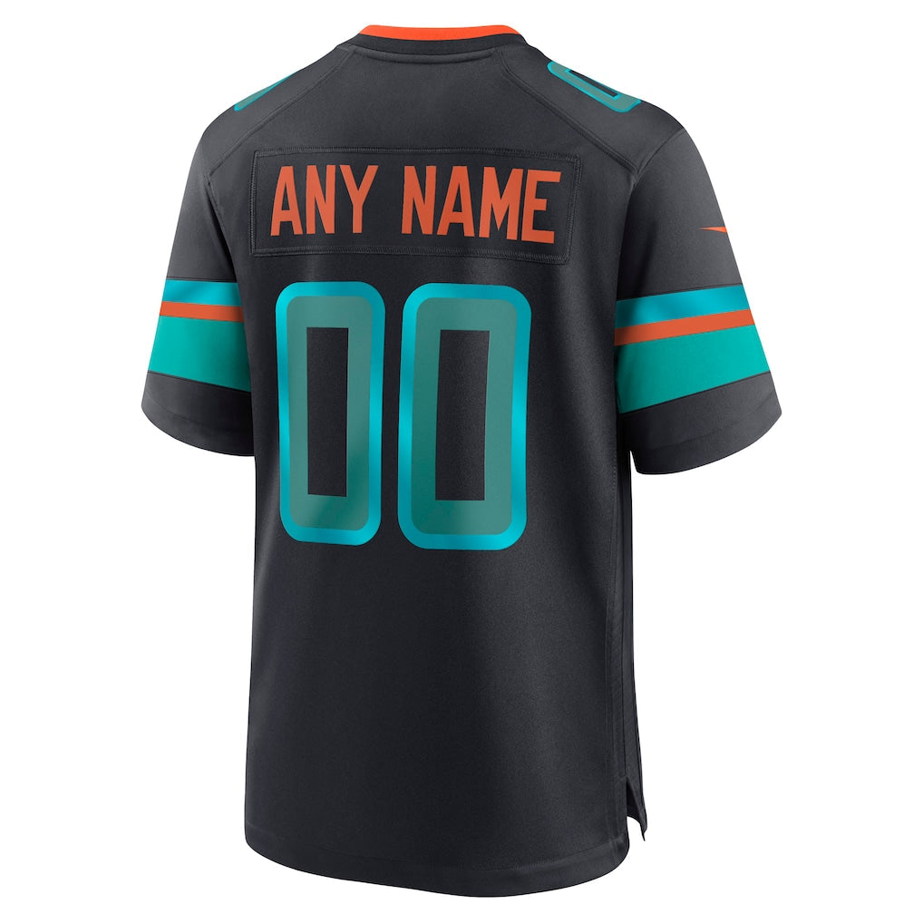 Custom Blue 2025 MIA Football Shirt Top