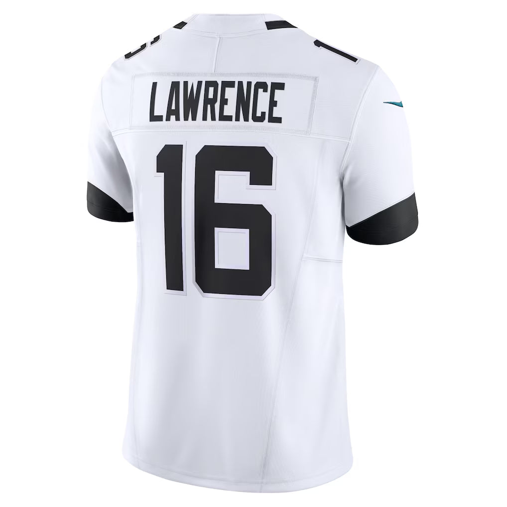 Custom #16 White JAX Football Shirt Top