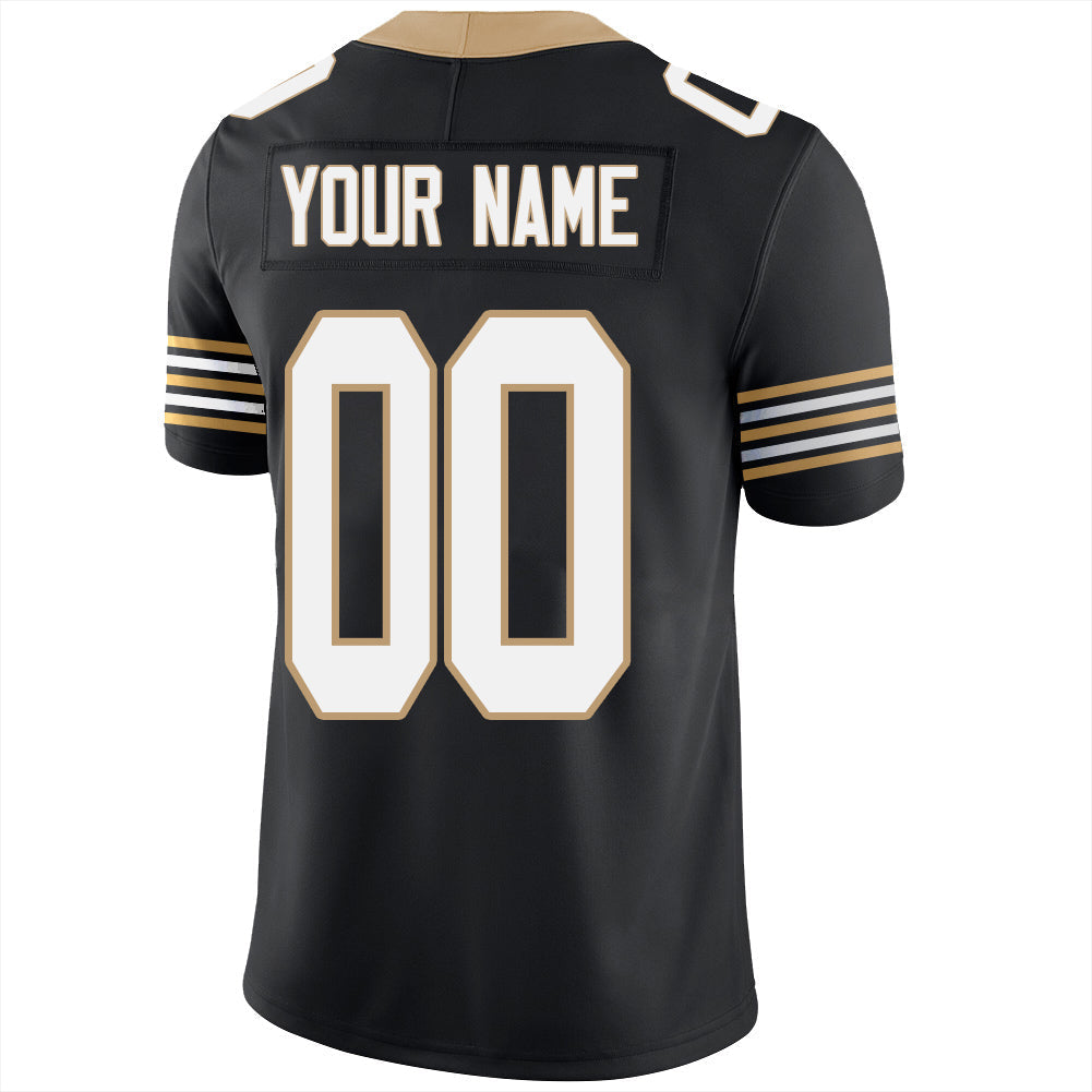 Custom Black Football Shirt Top