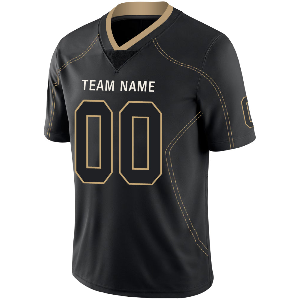 Custom Black Football Shirt Top
