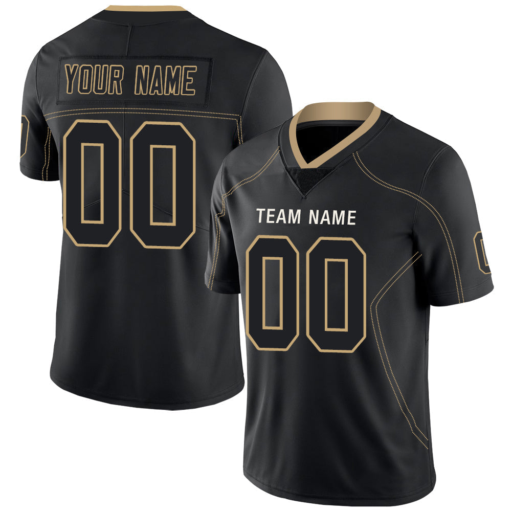 Custom Black Football Shirt Top