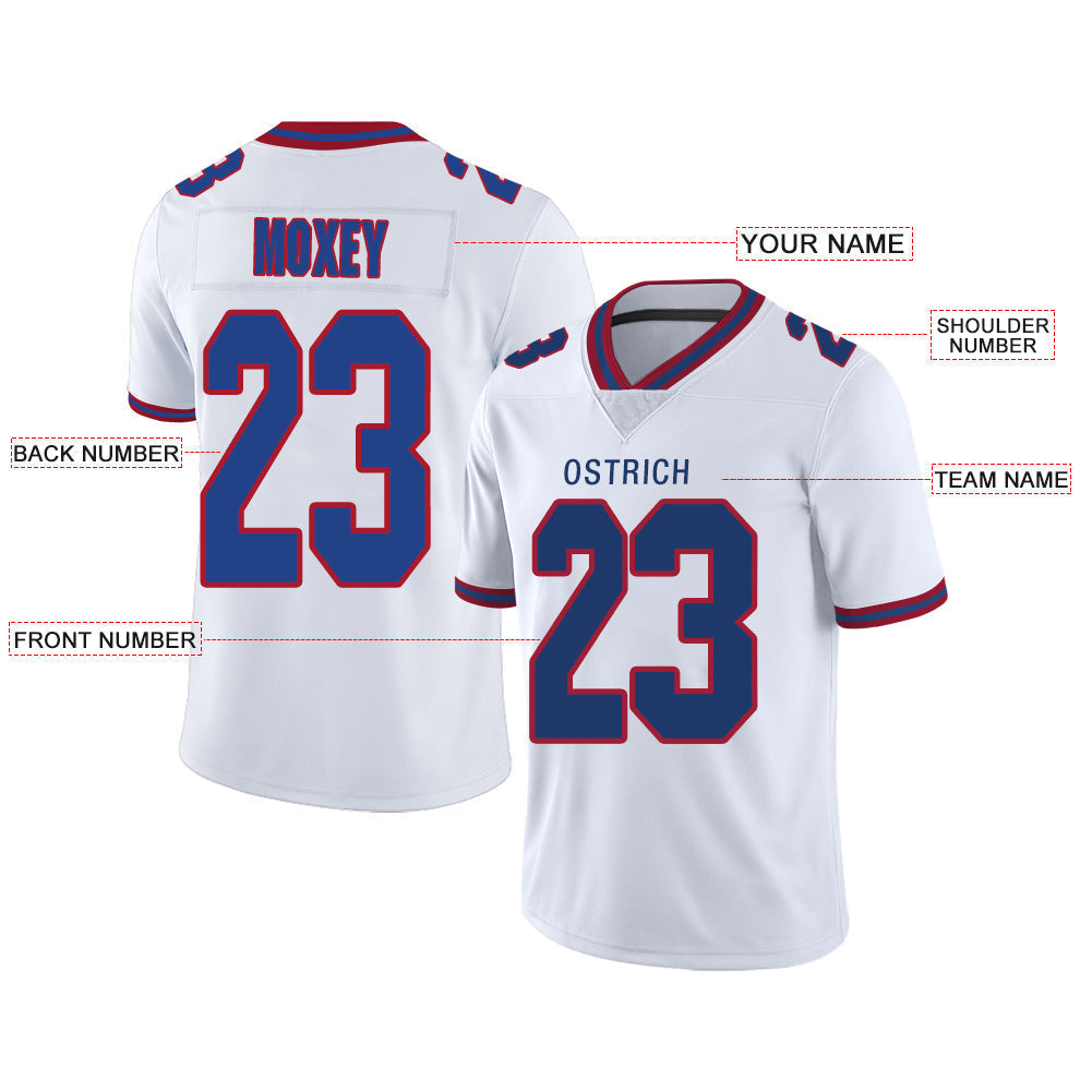 Custom White Football Shirt Top